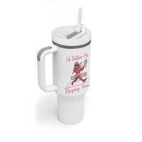 Funny Sexy Bigfoot Playing Tennis Tumbler With Handle Gift For Girls - Wonder Print Shop
