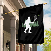 Funny Sasquatch Tennis Player Garden Flag Folklore Cryptid Gift - Wonder Print Shop