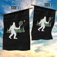 Funny Sasquatch Tennis Player Garden Flag Folklore Cryptid Gift - Wonder Print Shop