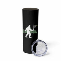 Funny Sasquatch Tennis Player Skinny Tumbler Folklore Cryptid Gift - Wonder Print Shop