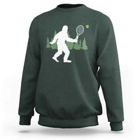 Funny Sasquatch Tennis Player Sweatshirt Folklore Cryptid Gift - Wonder Print Shop