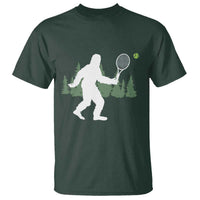 Funny Sasquatch Tennis Player T Shirt Folklore Cryptid Gift - Wonder Print Shop