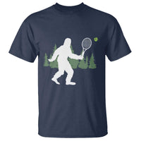 Funny Sasquatch Tennis Player T Shirt Folklore Cryptid Gift - Wonder Print Shop