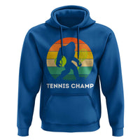 Vintage Retro Bigfoot Tennis Player Gift Hoodie Tennis Champ - Wonder Print Shop