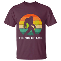 Vintage Retro Bigfoot Tennis Player Gift T Shirt Tennis Champ - Wonder Print Shop