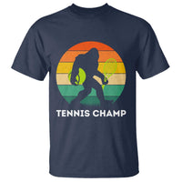 Vintage Retro Bigfoot Tennis Player Gift T Shirt Tennis Champ - Wonder Print Shop