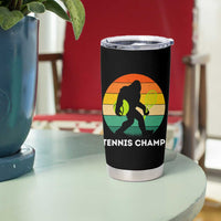 Vintage Retro Bigfoot Tennis Player Gift Tumbler Cup Tennis Champ - Wonder Print Shop