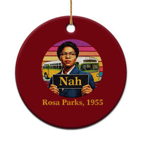 Rosa Parks Quote Ceramic Ornament The Only Tired I Was Was Tired Of Giving In