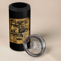 Vintage Rosa Parks 4 in 1 Can Cooler Tumbler Groovy Black History Month