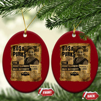 Vintage Rosa Parks Ceramic Ornament Groovy Black History Month