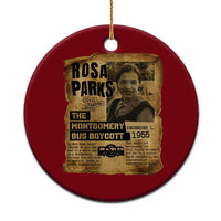 Vintage Rosa Parks Ceramic Ornament Groovy Black History Month