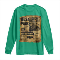 Vintage Rosa Parks Long Sleeve Shirt Groovy Black History Month