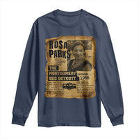 Vintage Rosa Parks Long Sleeve Shirt Groovy Black History Month