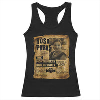 Vintage Rosa Parks Racerback Tank Top Groovy Black History Month