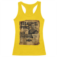 Vintage Rosa Parks Racerback Tank Top Groovy Black History Month