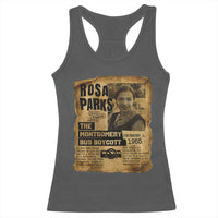 Vintage Rosa Parks Racerback Tank Top Groovy Black History Month