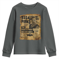 Vintage Rosa Parks Youth Sweatshirt Groovy Black History Month