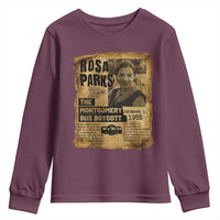 Vintage Rosa Parks Youth Sweatshirt Groovy Black History Month