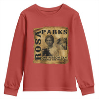 Rosa Parks Change The World Quote Youth Sweatshirt Black Women Leader