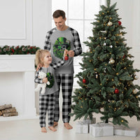 Irish Leprechaun Skull Plaid Pajama Set St Patricks Day Party Gift