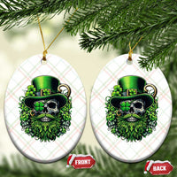 Irish Leprechaun Skull Ceramic Ornament St Patricks Day Party Gift