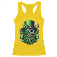 Irish Leprechaun Skull Racerback Tank Top St Patricks Day Party Gift