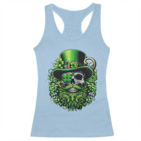 Irish Leprechaun Skull Racerback Tank Top St Patricks Day Party Gift