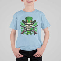 Irish Cowboy Skeleton T Shirt For Kid St Patricks Day Party Gift