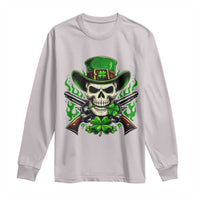 Irish Cowboy Skeleton Long Sleeve Shirt St Patricks Day Party Gift
