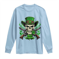 Irish Cowboy Skeleton Long Sleeve Shirt St Patricks Day Party Gift