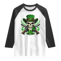 Irish Cowboy Skeleton Raglan Shirt St Patricks Day Party Gift