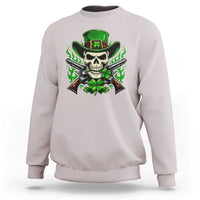 Irish Cowboy Skeleton Sweatshirt St Patricks Day Party Gift