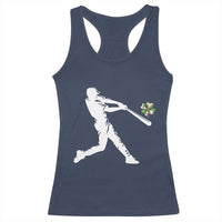 St Patricks Day Baseball Batter Racerback Tank Top Irish Sports Gift
