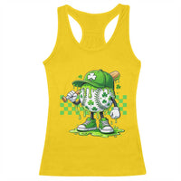 St Patricks Day Shamrock Baseball Player Gift Racerback Tank Top
