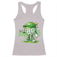 St Patricks Day Shamrock Baseball Player Gift Racerback Tank Top