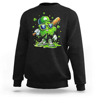 Funny St Patricks Day Clover Baseball Player Gift Sweatshirt