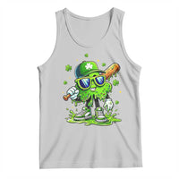 Funny St Patricks Day Clover Baseball Player Gift Tank Top