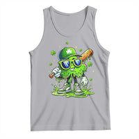 Funny St Patricks Day Clover Baseball Player Gift Tank Top