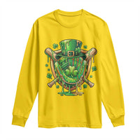 Slimy Shamrock Baseball Glove Long Sleeve Shirt St Patricks Day Gift