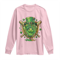 Slimy Shamrock Baseball Glove Long Sleeve Shirt St Patricks Day Gift