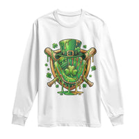 Slimy Shamrock Baseball Glove Long Sleeve Shirt St Patricks Day Gift