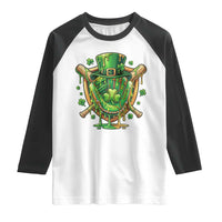 Slimy Shamrock Baseball Glove Raglan Shirt St Patricks Day Gift