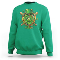 Slimy Shamrock Baseball Glove Sweatshirt St Patricks Day Gift