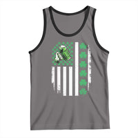 Irish Patriotic USA Flag With Shamrocks Gift Tank Top