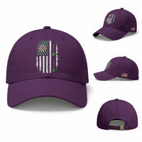 Irish American Darts Shamrock Flag Gift Baseball Cap