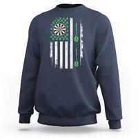 Irish American Darts Shamrock Flag Gift Sweatshirt
