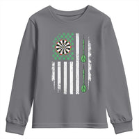 Irish American Darts Shamrock Flag Gift Youth Sweatshirt