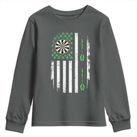 Irish American Darts Shamrock Flag Gift Youth Sweatshirt
