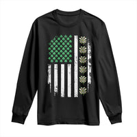 Vintage Shamrock Lucky Darts Long Sleeve Shirt St Patricks Day Gift