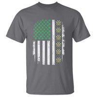 Vintage Shamrock Lucky Darts T Shirt St Patricks Day Gift